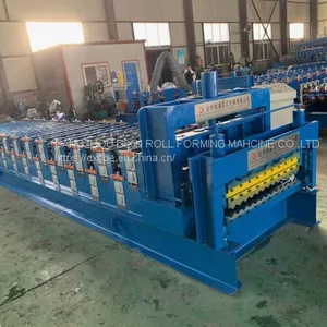 New Design Fast Speed Double Layer Wall and Roof Panel Roll Forming Machine Color Steel Rolling Machine Made in China thumbnail-2