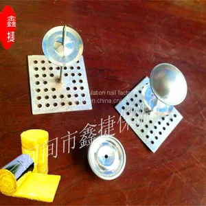 Copper Self-adhesive Insulation NailLock CapSelf Locking Stainless Steel Perforated Insulation Nail Air Conditioning Insulation Blanket Aluminum Insulation Nail thumbnail-2