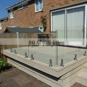 Frameless Stainless Steel Balustrade Railing Balcony Handrail Stair Glass Railing System thumbnail-4
