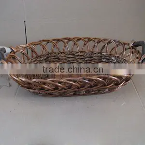 Oval Wicker Serving Tray thumbnail-1