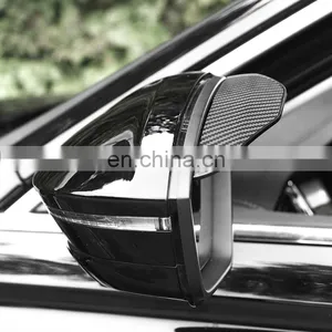 Car Accessories Side Rear Mirror Visor Rain Snow Guard Carbon Fiber Black Eyebrow thumbnail-4