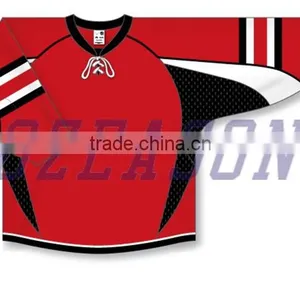 100% Polyester Wholesale Cumstom Hockey Jersey / Ice Hockey Jersey thumbnail-4