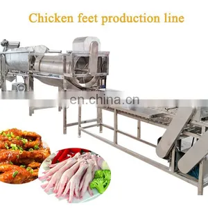 Chicken Feet Peeling Blanching and Cutting Poultry Slaughtering Production Line Machine thumbnail-2