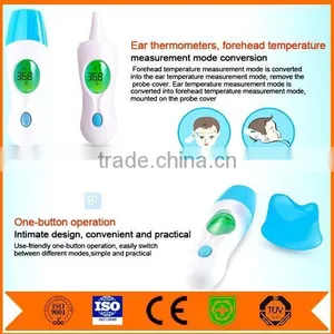 Infrared Portable Thermometer With 100 Probe Covers, Blue/White thumbnail-3