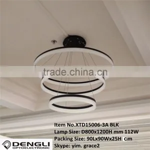 Modern Hanging Circle LED Pendant Light for Hotel Home Coffee Shop thumbnail-2