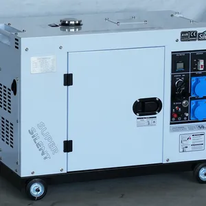 7kw 8kw 9kw 10kw Single / Three Phase Air Cooled Portable Silent Diesel Generator thumbnail-1