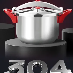 Stainless Steel Pressure Cooker 304 Household Gas Stove Electromagnetic Stove Special Thick Explosion-proof Pressure Cooker Large Capacity thumbnail-2
