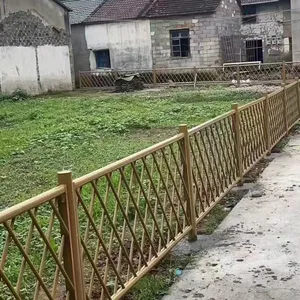 Imitation Bamboo Fence Cylindrical Lawn Railing Cross Fence thumbnail-5