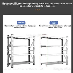 Rust Resistant Knock Down Kitchen Shelving for Walk-in Cooler - 40/50cm Depth Stainless Steel Rack for Cold Storage thumbnail-4