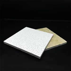 High-Performance Mineral Fiber Acoustic Ceiling Panels - Fire Resistant & Moisture Proof thumbnail-1
