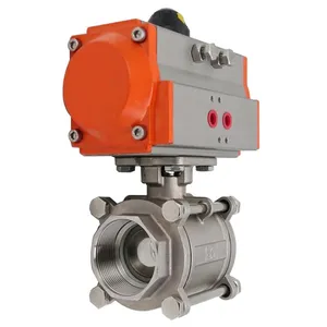 High Quality Pneumatic Internal Thread Ball Valve thumbnail-2