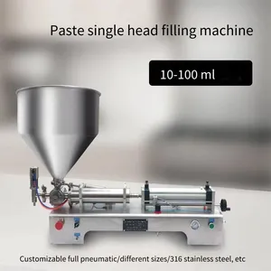 Dg-100 Pneumatic Paste Quantitative Filling Machine, Semi-automatic Small-scale Sesame Oil and Sesame Paste Filling and Sub-packing Machine, in Stock thumbnail-3