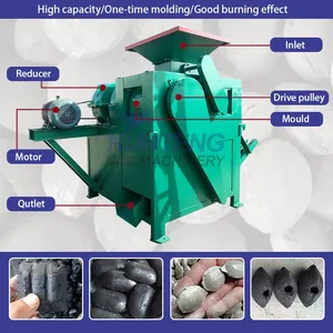 High Pressure Dry Powder Briquetting Ball Press Machine Coal Powder Mineral Powder Forming Machine EPC thumbnail-2