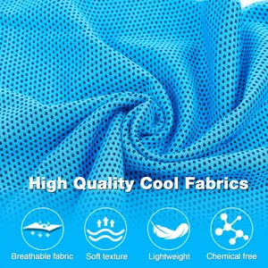 Customized LogoCooling Towel Ice Towel Soft Breathable Chilly Towel Stay Cool for Yoga Sport Gym Workout Camping thumbnail-2