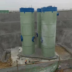 Underground Pumps for Rainwater Drainage, Building Water Supply, and Environmental Protection Equipment. Integrated Prefabricated Pumping Stations. Fiberglass Sewage Treatment. thumbnail-3