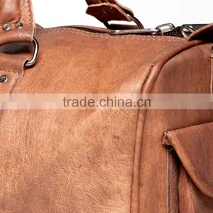Wholesale Men Leather Duffle Bag thumbnail-4