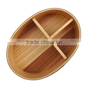 Round Wooden Tableware Lunch Box thumbnail-4