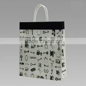 White Kraft Paper Bag Famous Brand Paper Bag Slogan Paper Bag thumbnail-1