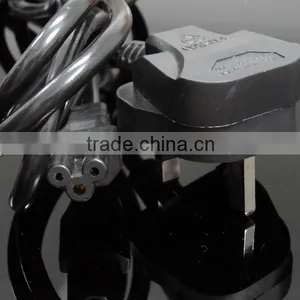 Good After-sales Service British UK Mains Male Plug to IEC C5 Female Socket/3 Prong Mickey Mouse Power Cable 13A (amp) 2m thumbnail-2