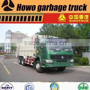 16m3 HOWO Rear Loader Garbage Disposal Truck thumbnail-1