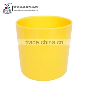 Classical Design Plastic Flower Pot Straight Barrel Round Melamine Flower Pot 1424 thumbnail-6