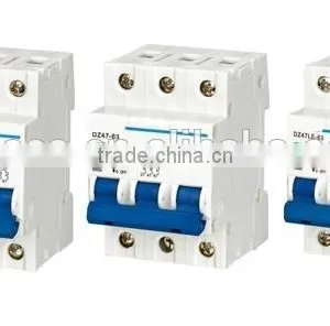 MCB Circuit Breaker for DIN Rails,DZ47-63 MCB(New Type With Indicator) Mini Circuit Breaker thumbnail-5