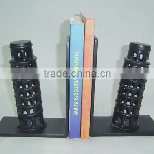 Aluminum Pisa Tower Bookend, Library Bookend, Decorative Bookends thumbnail-1