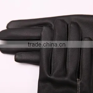 New Fashion Women Girls Winter Soft Leather Mitten Gloves Warm Driving Gloves ,Touch Screen Gloves thumbnail-4