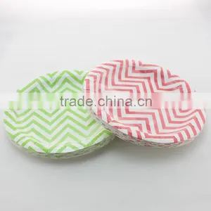 Solid Color High Quality 9'' Round Paper Plates for Quinceanera Favors Quality Choice thumbnail-6