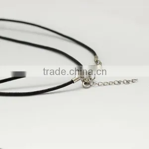 BC1130 Wholesale Fashion DIY Black Leather Necklace Chains thumbnail-2