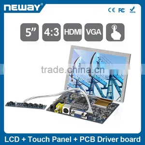 5 Inch Small SKD Lcd Module With Resistive Touch Panel LED Backlight thumbnail-1