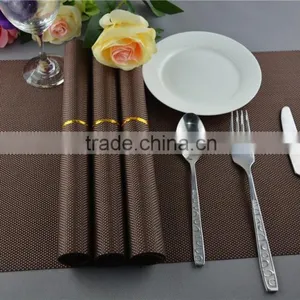 Hotel Table Decoration PVC Mat Solid Color Brown Dining Placemat 45*30cm thumbnail-6