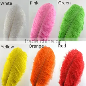 Colourful Ostric Hair , Dyed Feather Ostric Plumes for Carnival Costumes Decoration thumbnail-1