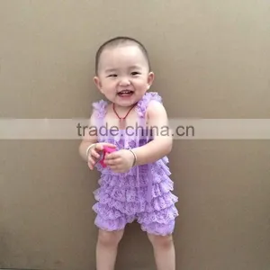 New Arrival Newborn Rompers High Quality Baby Girl Romper Wholesale Pretty Design Ruffle Romper thumbnail-1