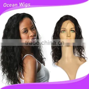 Human Hair Lace Wig, Body Wave, 18", Natural Color thumbnail-1