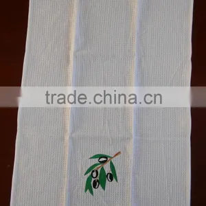 Cotton Waffle Tea Towel Embroidery Logo thumbnail-2