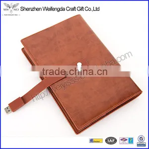 Factory Wholesale High Quality A5 PU Leather Notebook With 8GB Usb thumbnail-1