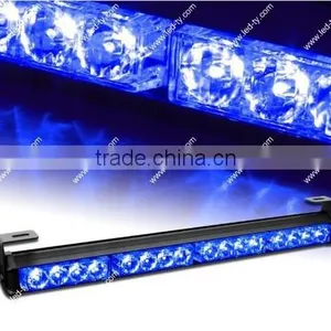 Blue 16 LED Car Emergency Traffic Advisor Hazard Flash Strobe Warning Light Bar thumbnail-1