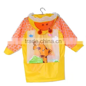 Manufacturers Selling Cartoon Children Raincoat With a Thick Poncho Bag thumbnail-4