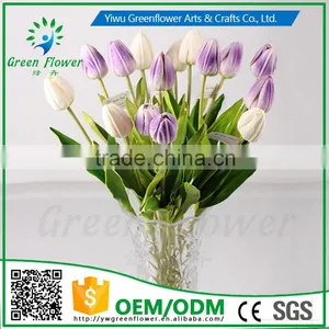 2016 Wholesale 20" Latex PU Artificial Flowers Real Touch Bouquet For Wedding Bridal Decor Display Flower thumbnail-6