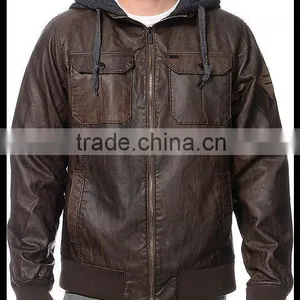100% Leather Bomber Jacket thumbnail-1