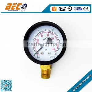 Wide Use Best Black Metal Air Water Pressure Gauge Manometer thumbnail-1