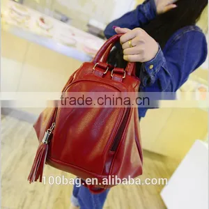 Multifunction Bags Lady Fashion Soft Leather Backpack Bag thumbnail-1