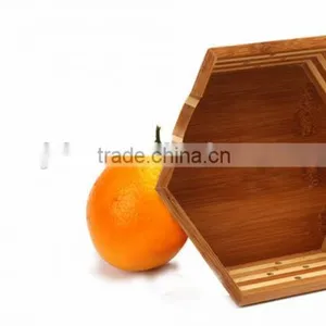 Bamboo Handicrafts Creative Hexagonal,Candy Bowl,Cool Fruit Bowl thumbnail-2