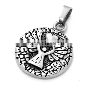 Classic 316 Saint Pray for Us Religious Pendant Religious Black Enamel Vintage Engravable Unisex Mini Medal Quality Choice thumbnail-2