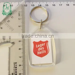 Plastic Keychain Photo Holder Blank Keychain With Custom Printed Logo Clear Charms thumbnail-3