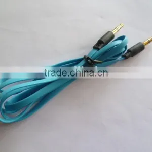New Fashion Colorful Noodle Audio Cable thumbnail-3