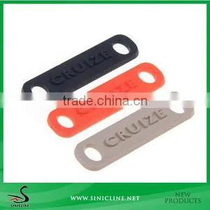 Sinicline Bag Use PVC Patch With Embossed Logo/OEM Color PVC Patch thumbnail-1