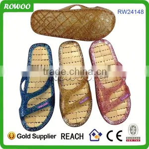 Handmade Ladies'straw Slipper With Gliter thumbnail-1