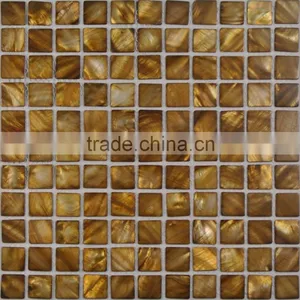 Colored Bronze River Shell Mosaic Tile, Backsplash Tile thumbnail-1